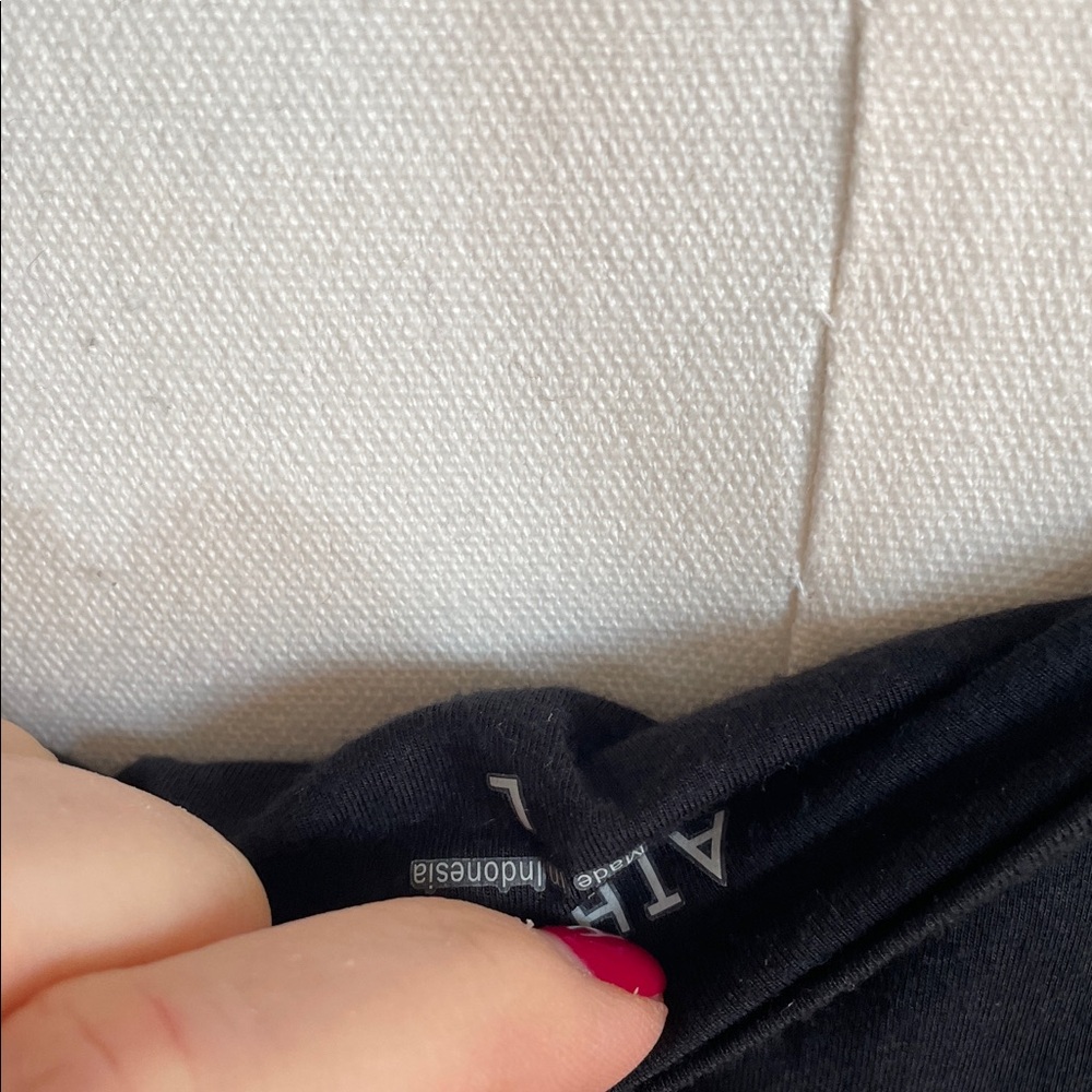 Athleta Black Modal Rouched Dress Large - Picture 8 of 9